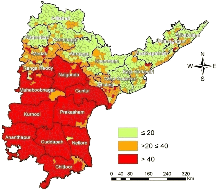 Drought prediction model visualization
